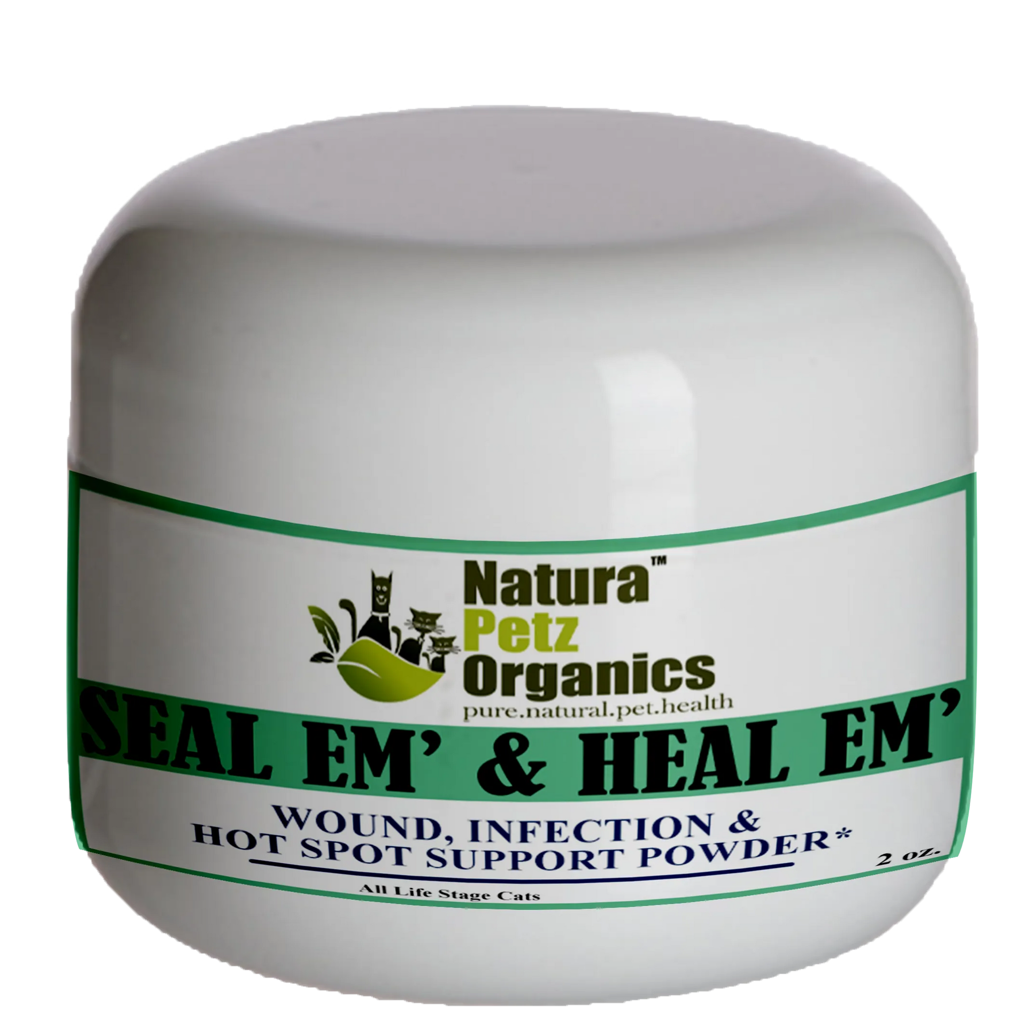 Seal Em And Heal Em Powder Dog, Cat & Small Animal*  Wound, Infection & Hot Spot Support*