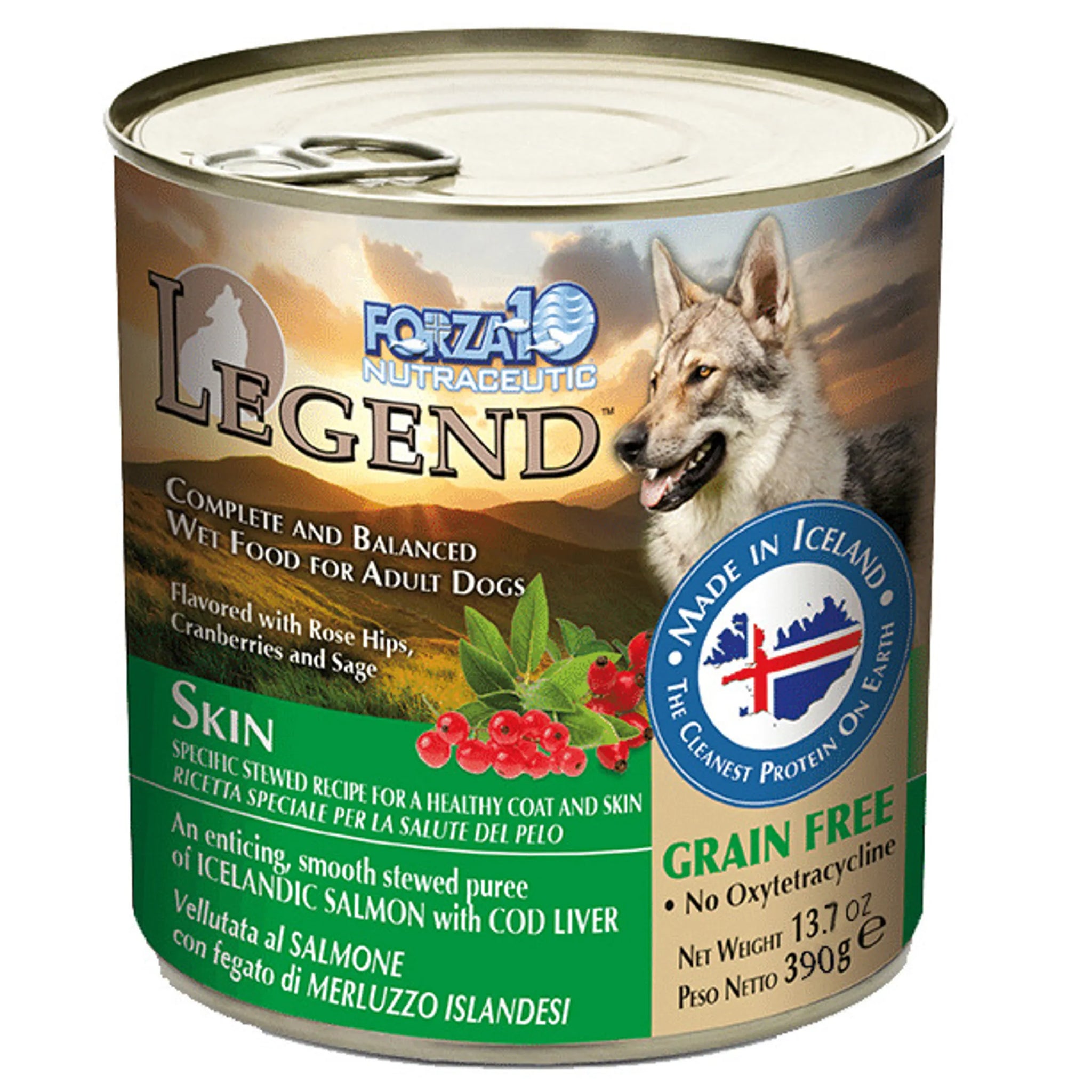 Forza10 Legend Skin Icelandic Fish Recipe Grain-Free Canned Dog Food
