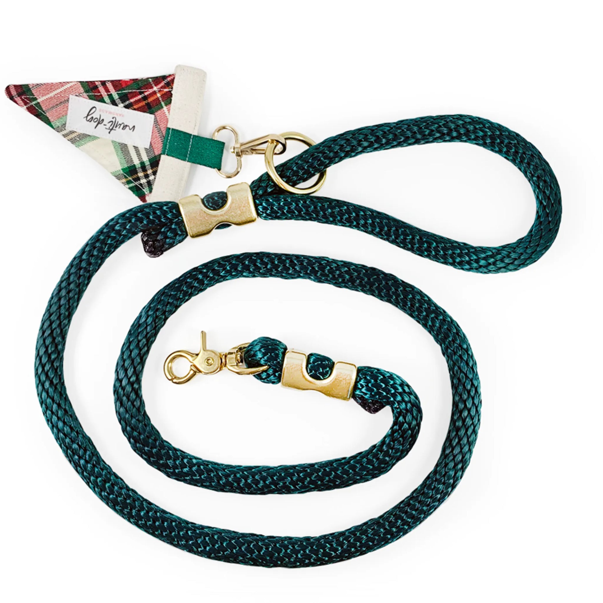 Sullivan Christmas Scottish Red & Green Tartan Plaid Premium Dog Leash